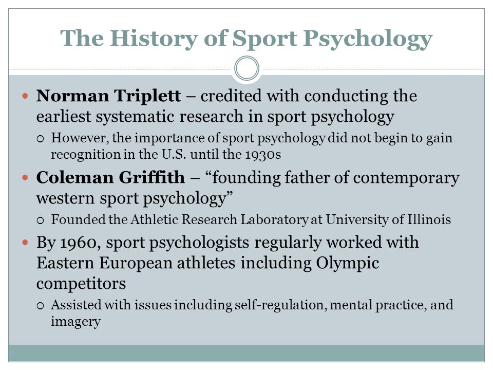 the father of sport psychology is considered to be