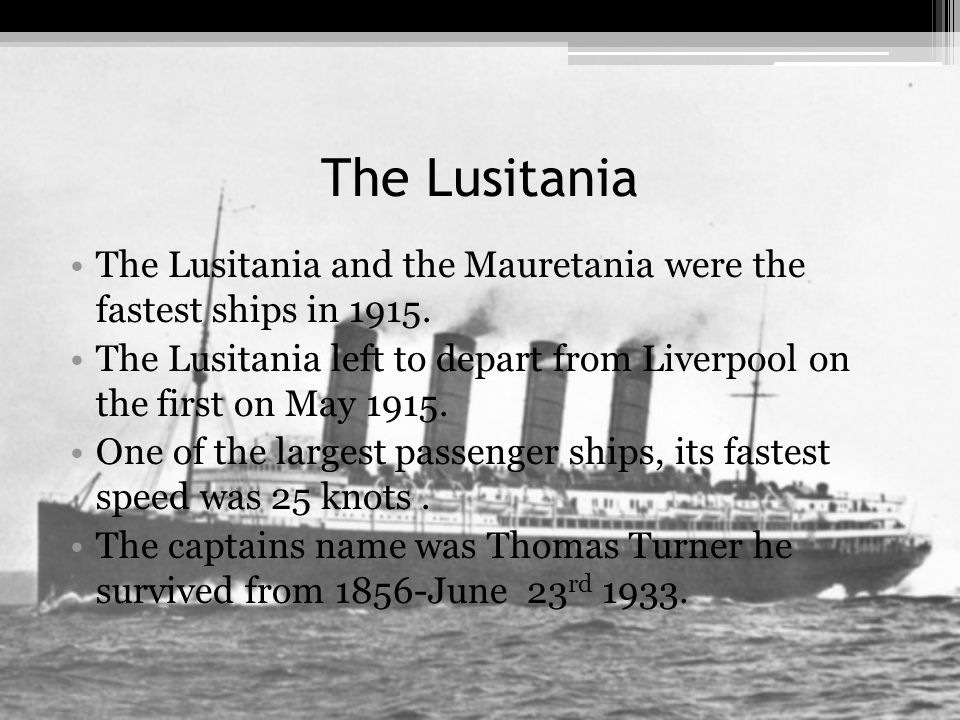 Lusitania By Caitlyn Katelyn Fact Box On Board There Was