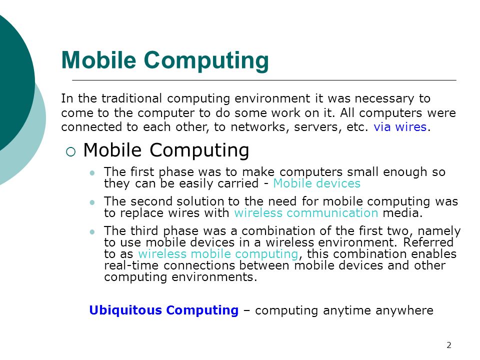 1 Chapter 5 Comparing Wireless, Pervasive, and Mobile Computing Information  Technology For Management 5th Edition Turban, Leidner, McLean, Wetherbe  Lecture. - ppt download