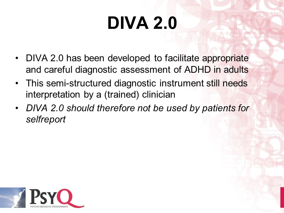 Course Adult ADHD DIVA 2.0 Odense, November 28, 2014 Dr. J.J. Sandra Kooij, MD PhD Psychiatrist, head Expertise Centre Adult ADHD PsyQ, psycho-medical. download