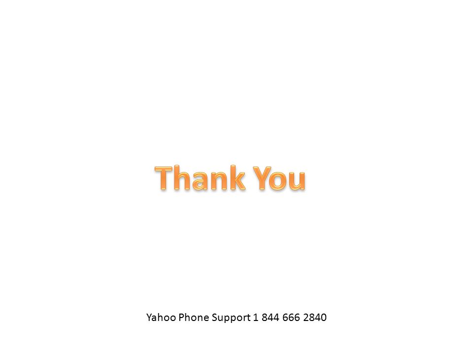 Yahoo Phone Support