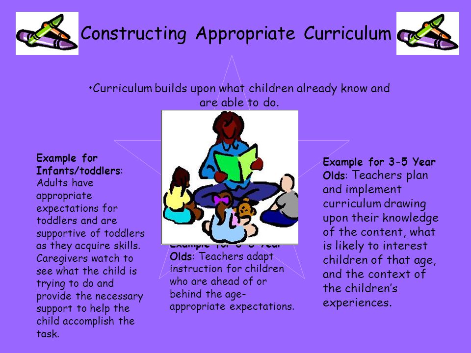 examples of developmentally appropriate practice