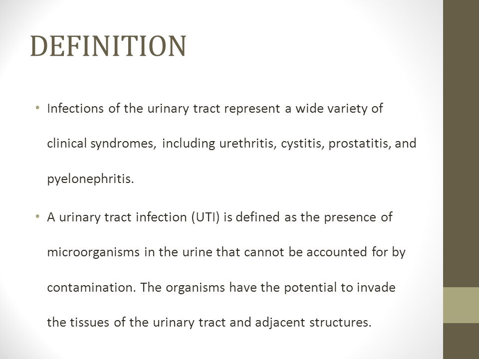 is prostatitis considered a uti)