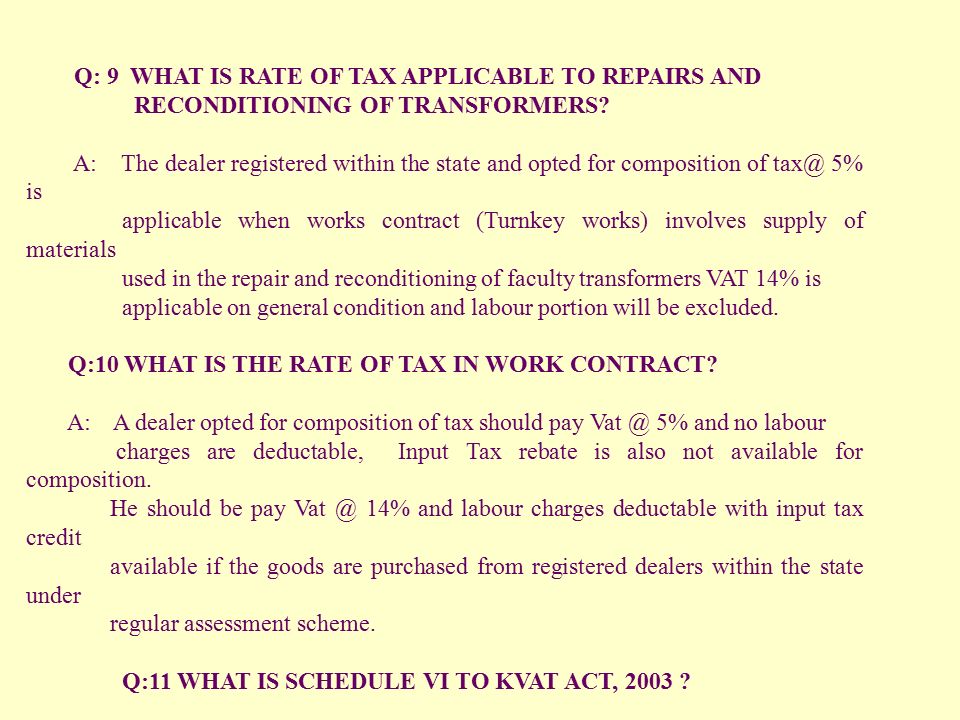 Wct Tax Rate Chart