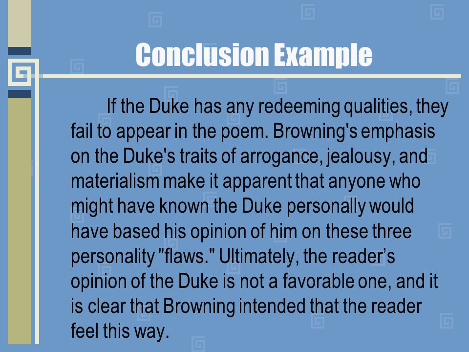 analysis essay conclusion example