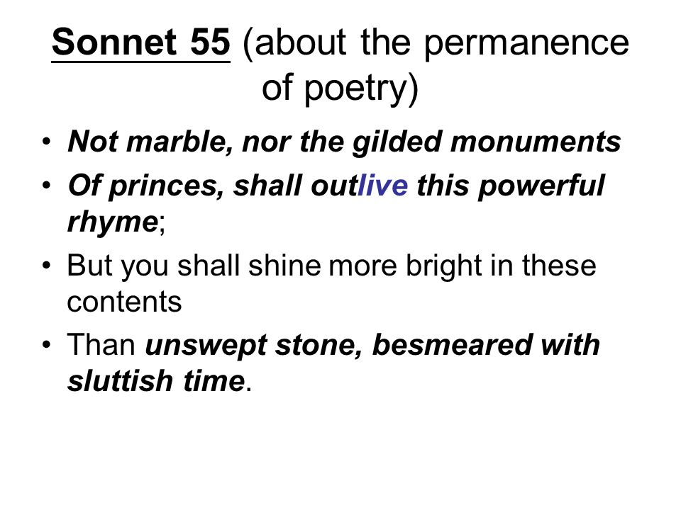 Not Marble Nor The Gilded Monuments Explanation Literary Devices Meanings Cbse Class 10 Youtube