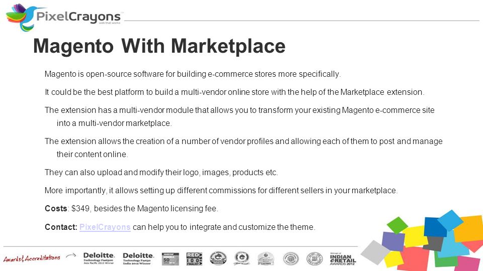 Magento is open-source software for building e-commerce stores more specifically.