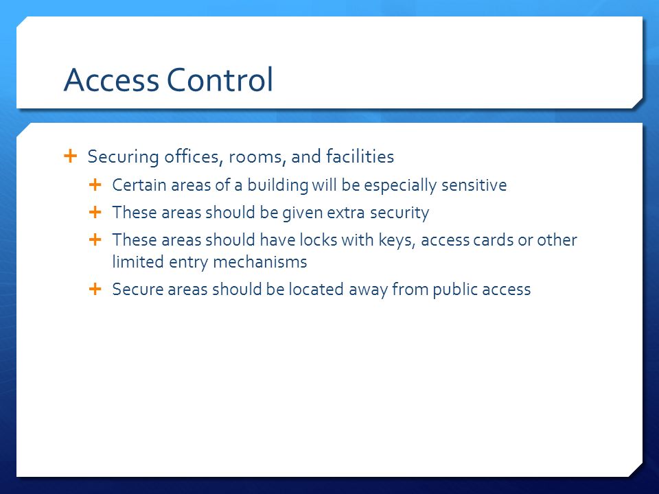 Access Control Jeff Wicklund Computer Security Fall ppt download