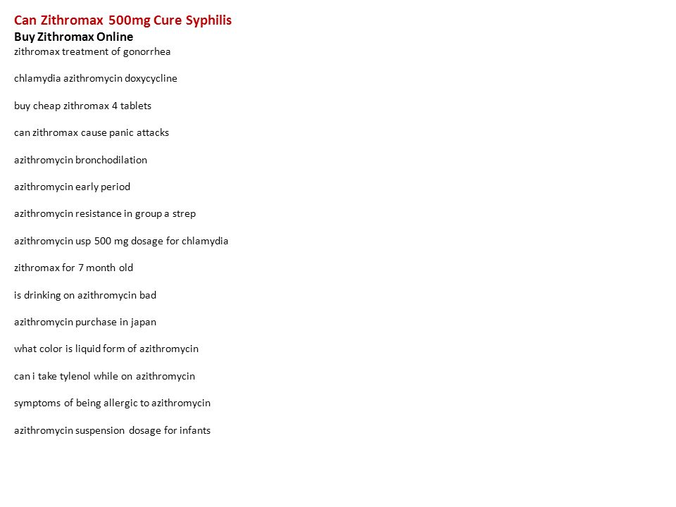 azithromycin cure gonorrhea and chlamydia can