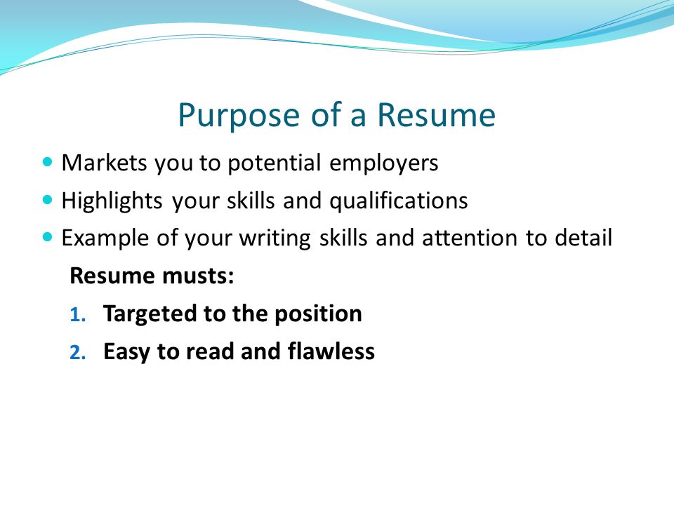 hitting the mark with your resume presented by experiential learning