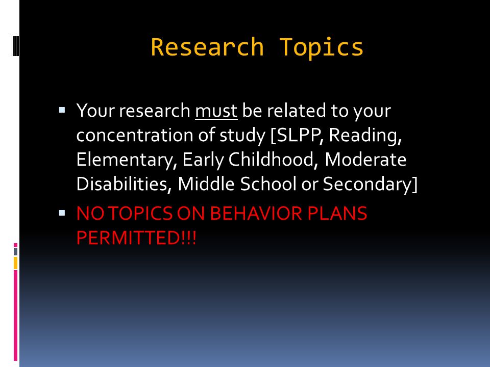 research topics for middle school