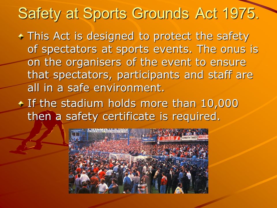 safety at sports grounds act 1975 main points