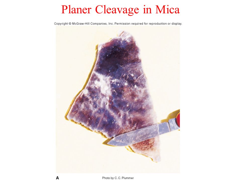 Planer Cleavage in Mica