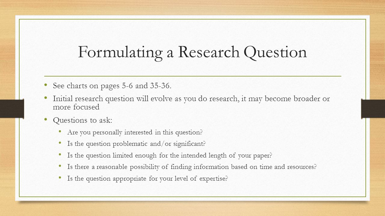 research questions for research paper