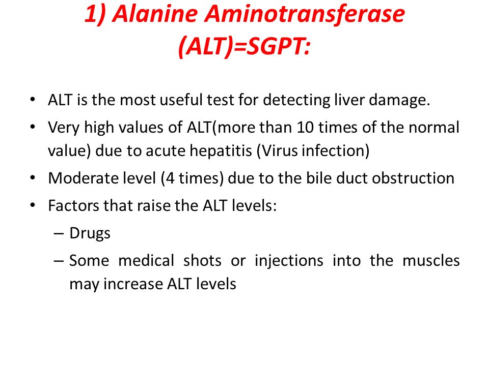 alt sgpt high causes