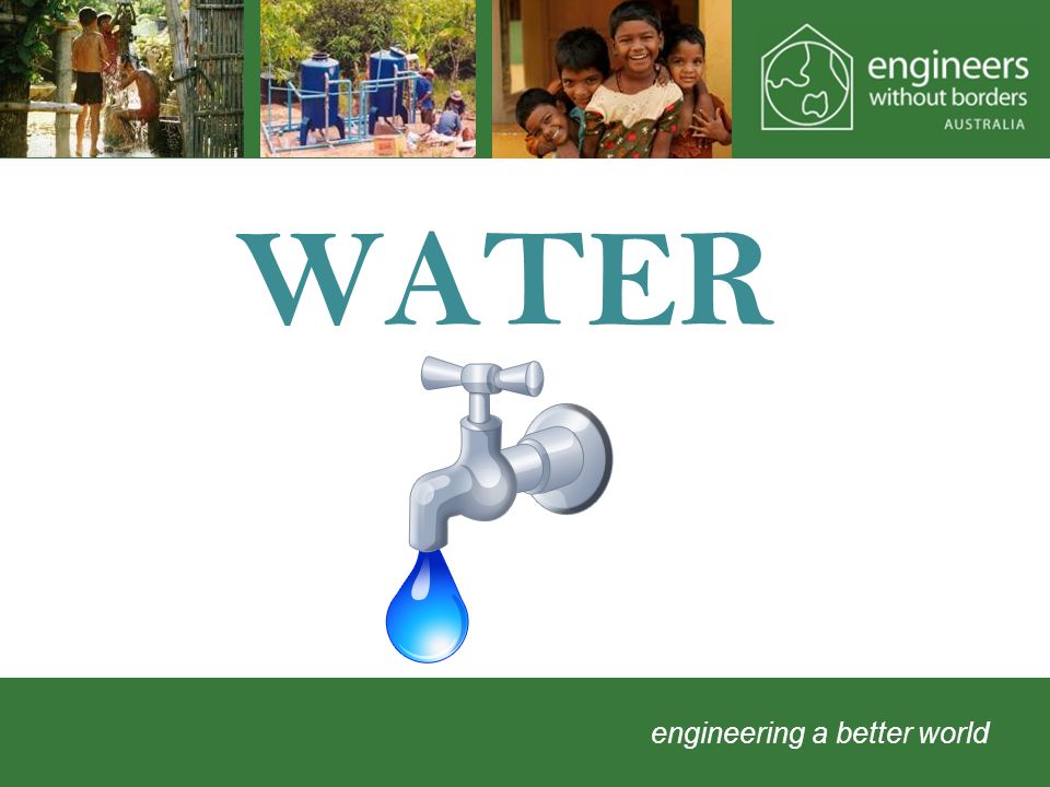 engineering a better world WATER