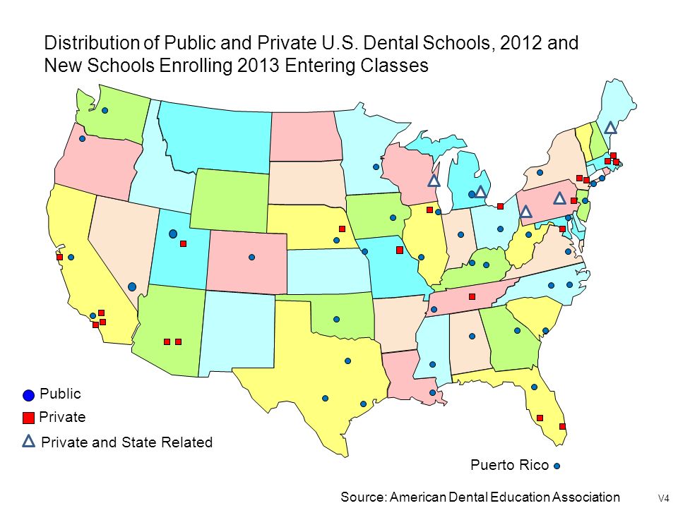 Map Of Us Dental Schools American Dental Education Association Deans' Briefing Book ppt 