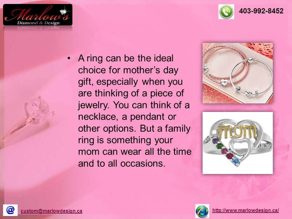 A ring can be the ideal choice for mother’s day gift, especially when you are thinking of a piece of jewelry.