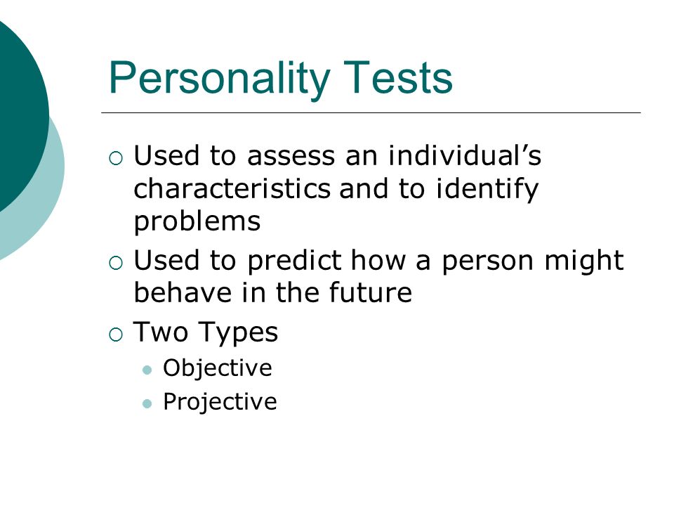 personality tests sec 4 objectives identify the most objective personality tests