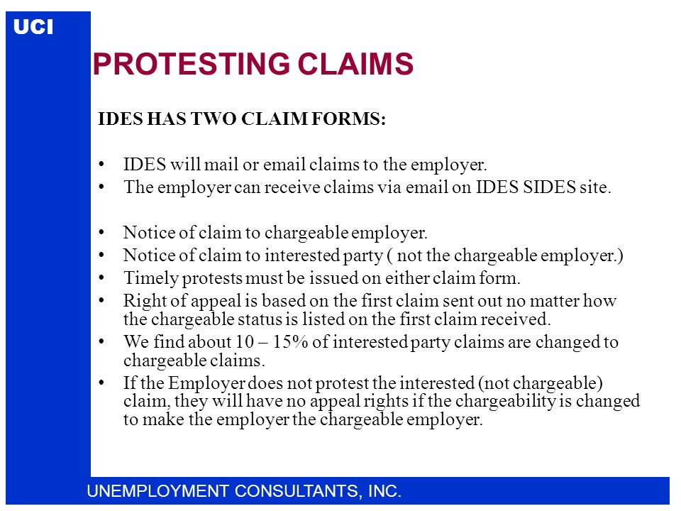 Sample Letter Employer Protest Unemployment Benefits