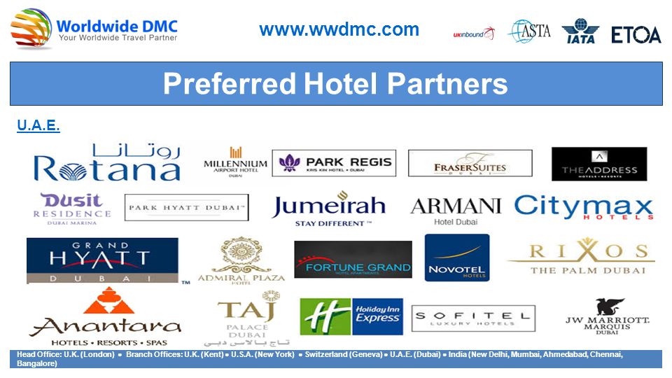 Preferred Hotel Partners U.A.E.   Head Office: U.K.
