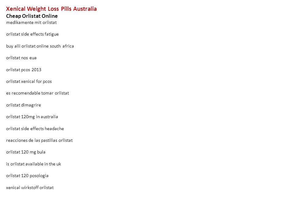 Buy Alli In Australia