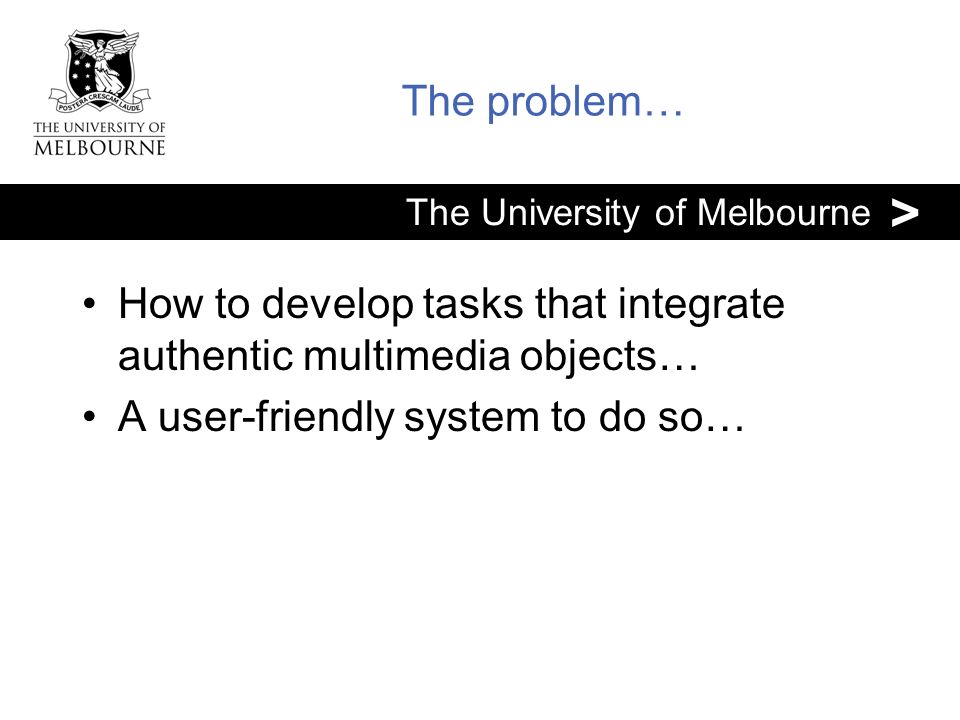 The University Of Melbourne Webwiz Find Edit Create Matthew