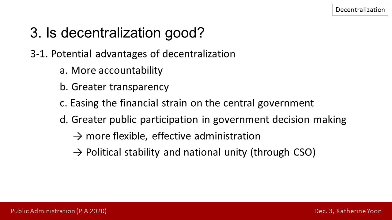 advantages of public administration