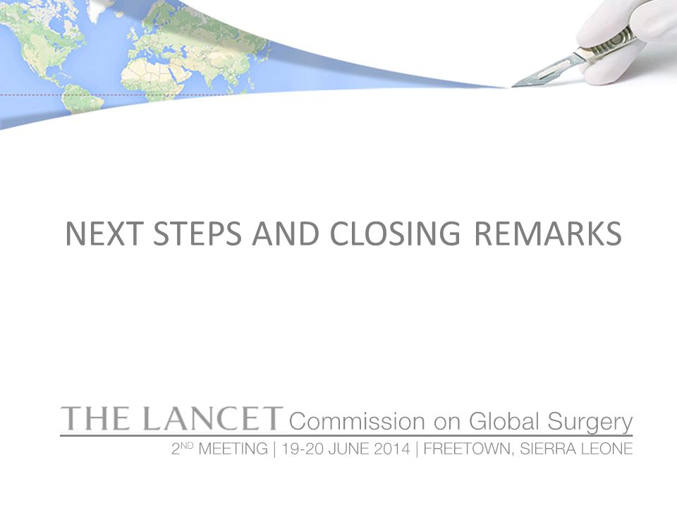 NEXT STEPS AND CLOSING REMARKS