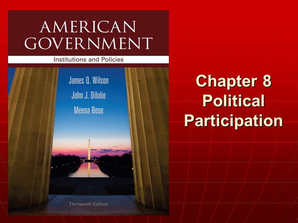 Chapter 8 Political Participation
