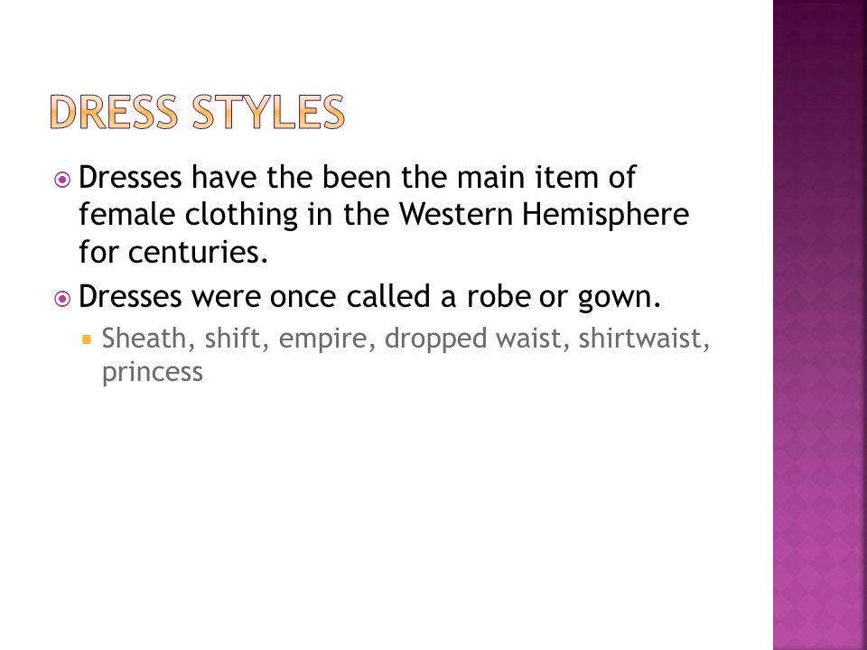Dress Styles, Neckline Styles, Collar Styles, Sleeve Styles, Shirt ...