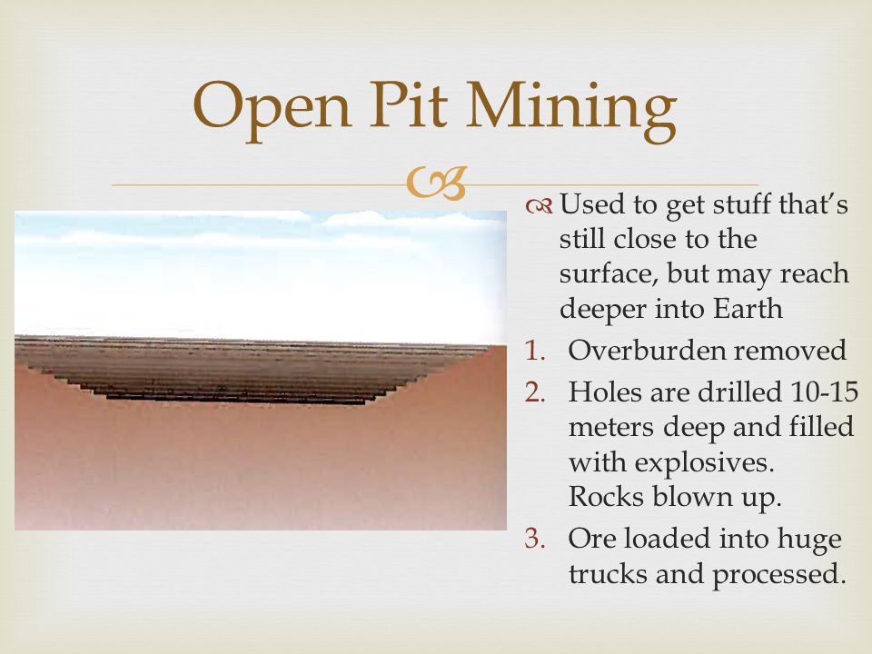 Strip Mining Open Pit Mining Underground Mining Three Types Ppt Download Strip Mining Open Pit Mining Underground Mining Three Types Ppt Download