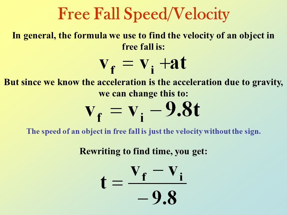 Notes on Motion VI Free Fall A Special type of uniform acceleration. - ppt  download
