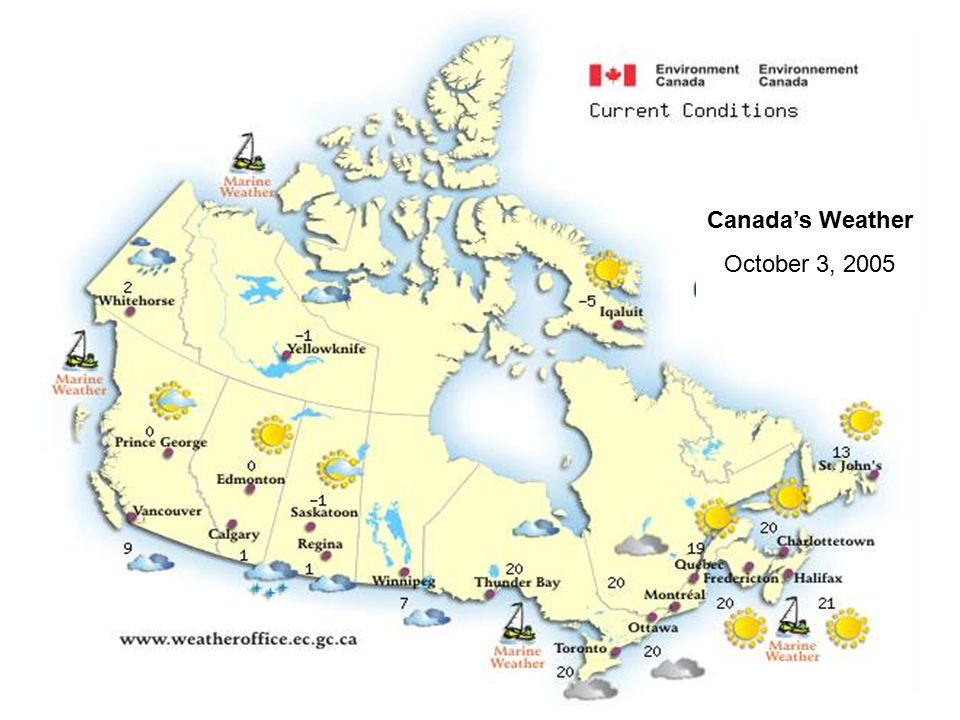 Canada’s Weather October 3, 2005