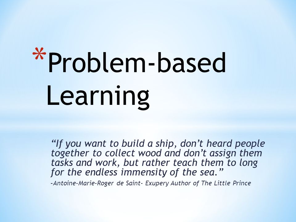 We understood the problems. Problem based Learning. PBL. Authentic problem. Problem understand me 2013.