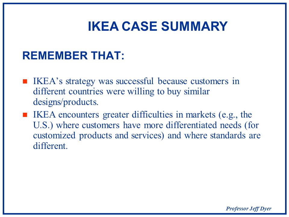 Global Strategic Management IKEA: Analyzing industry globalization  potential; strategy as revolution. - ppt download