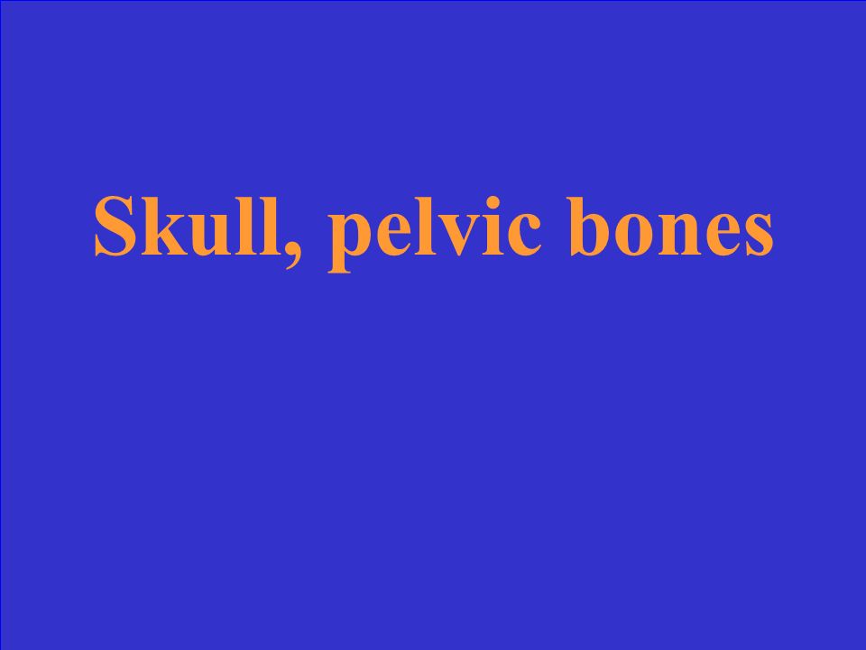Give an example of an intramembranous bone