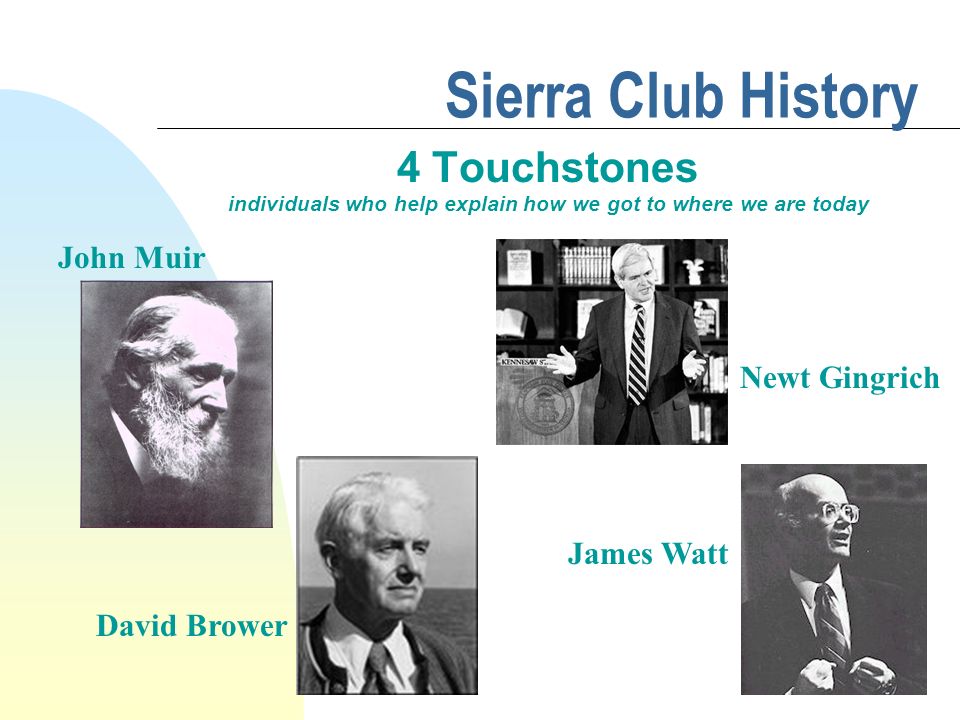 Sierra Club History 4 Touchstones Individuals Who Help