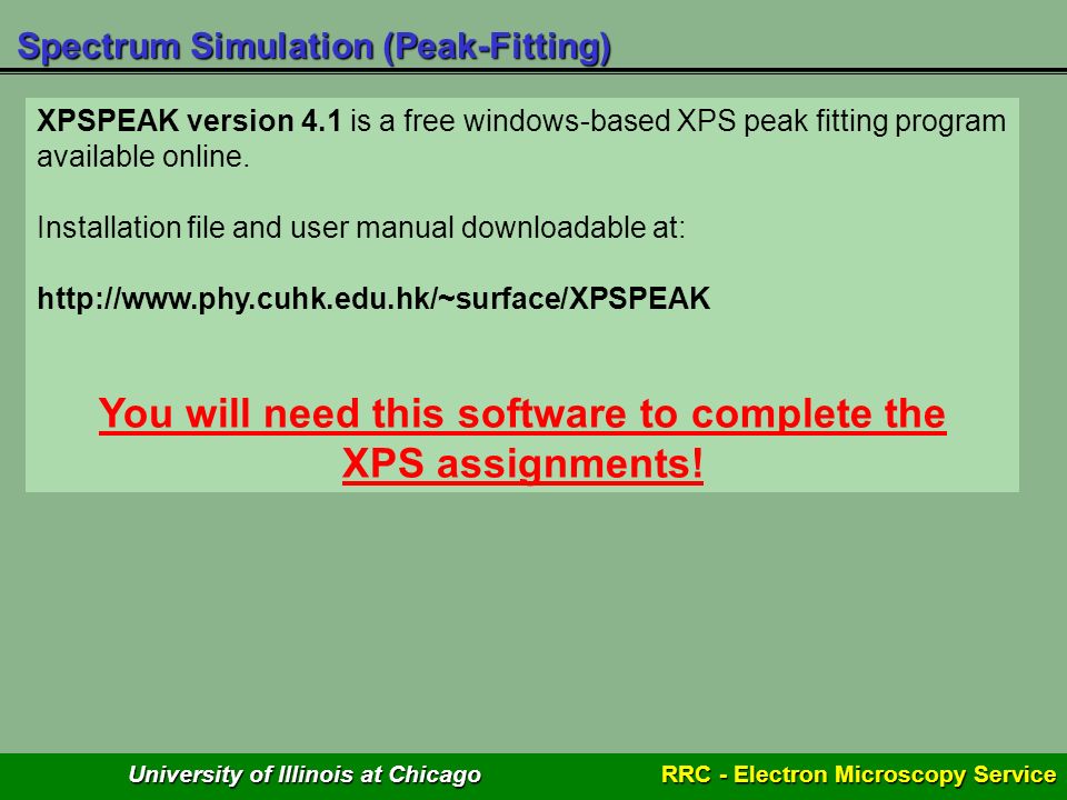 xps peak fit software free download