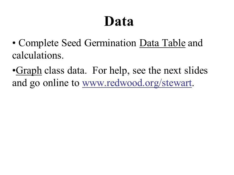 Seed Germination Laboratory Report Final Draft Data Analysis Discussion And Conclusion Ppt Download