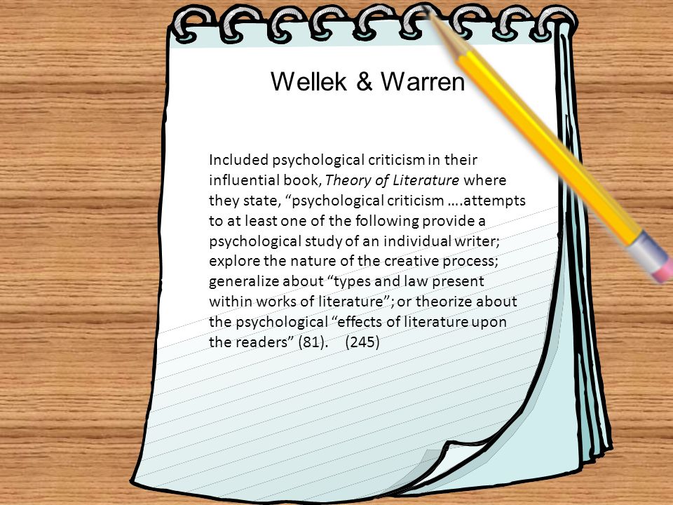 theory of literature wellek and warren