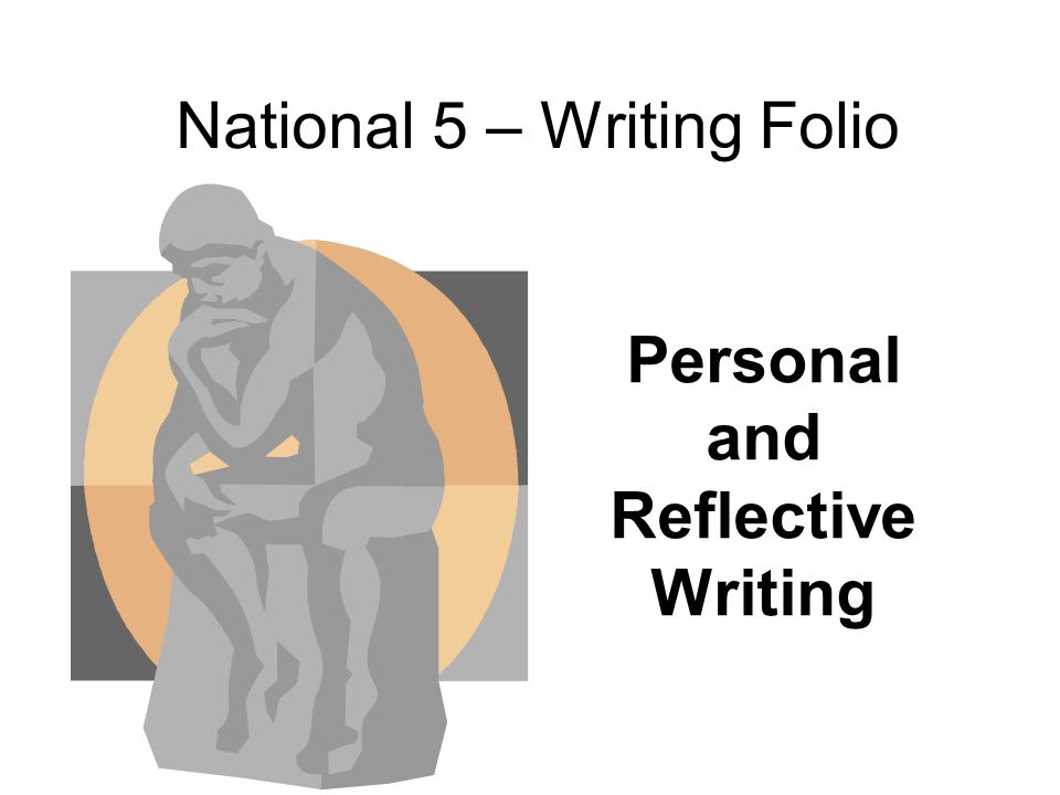 National 5 – Writing Folio Personal and Reflective Writing