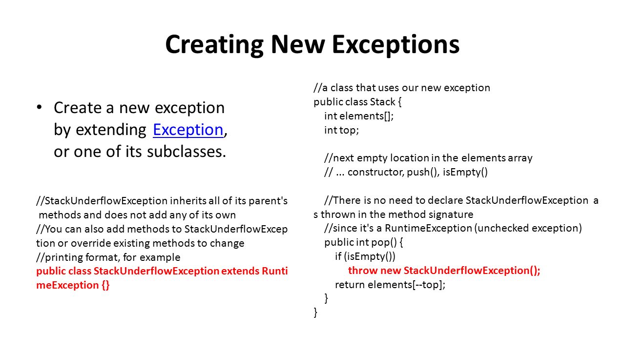 add exception to method signature