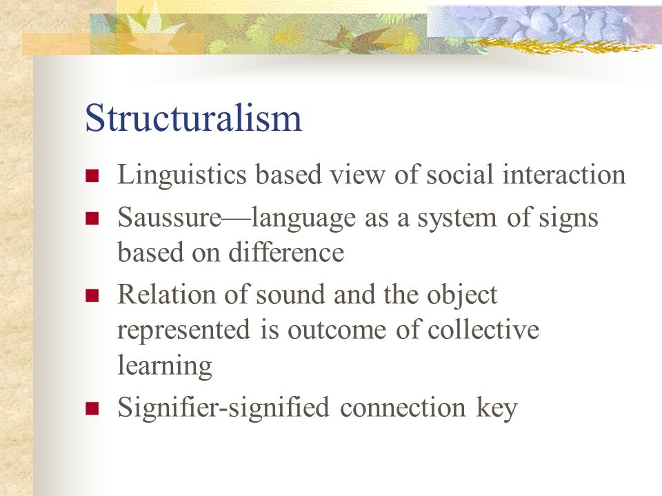 structuralism definition sociology