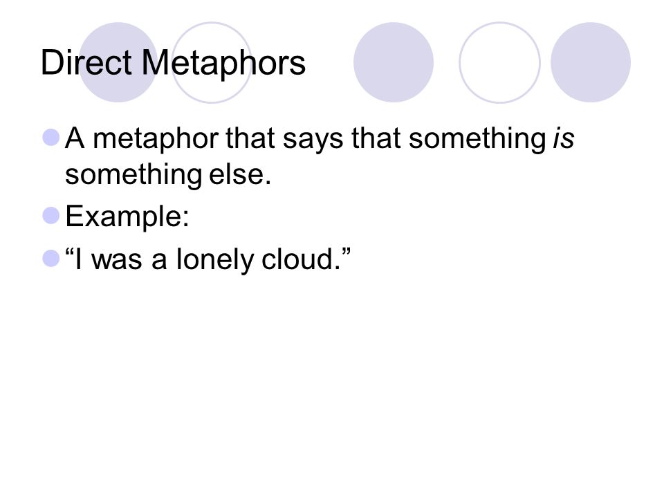 Examples metaphor Visual Metaphor