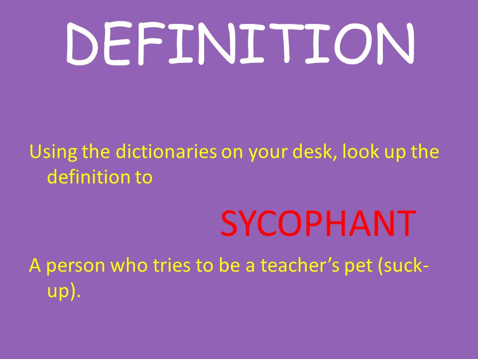Sycophantic meaning