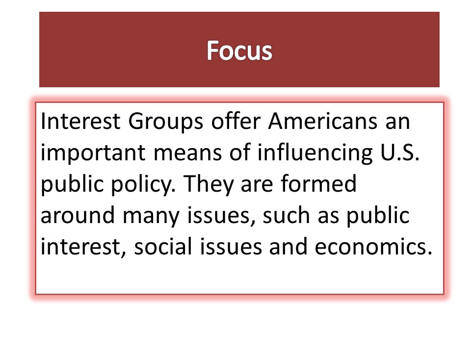 Chapter 5 interests groups (1)