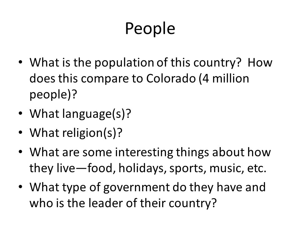 People What is the population of this country.