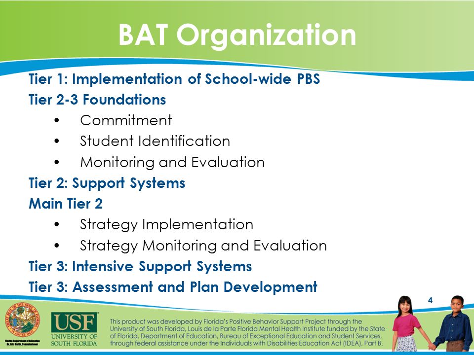 Pbis Essment Benchmarks For Advanced Tiers 2 5 Information 4 Bat Organization Tier 1 Implementation Of School Wide Pbs 2 3 Foundations Commitment Student Identification Monitoring And Evaluation