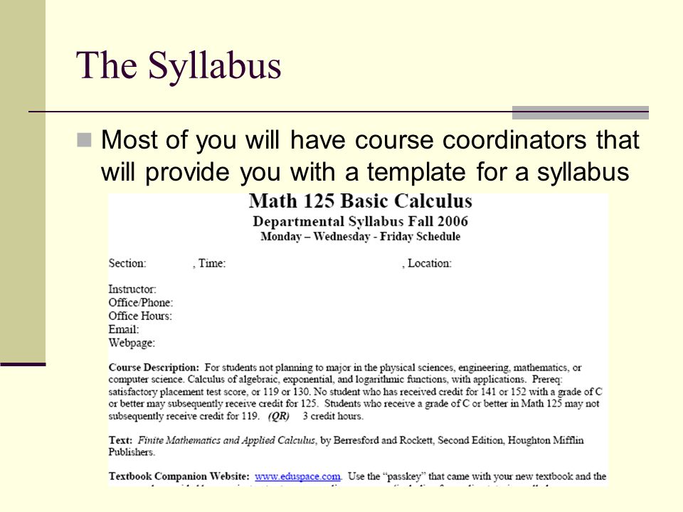creating a syllabus graduate student teaching seminar ppt creating a syllabus